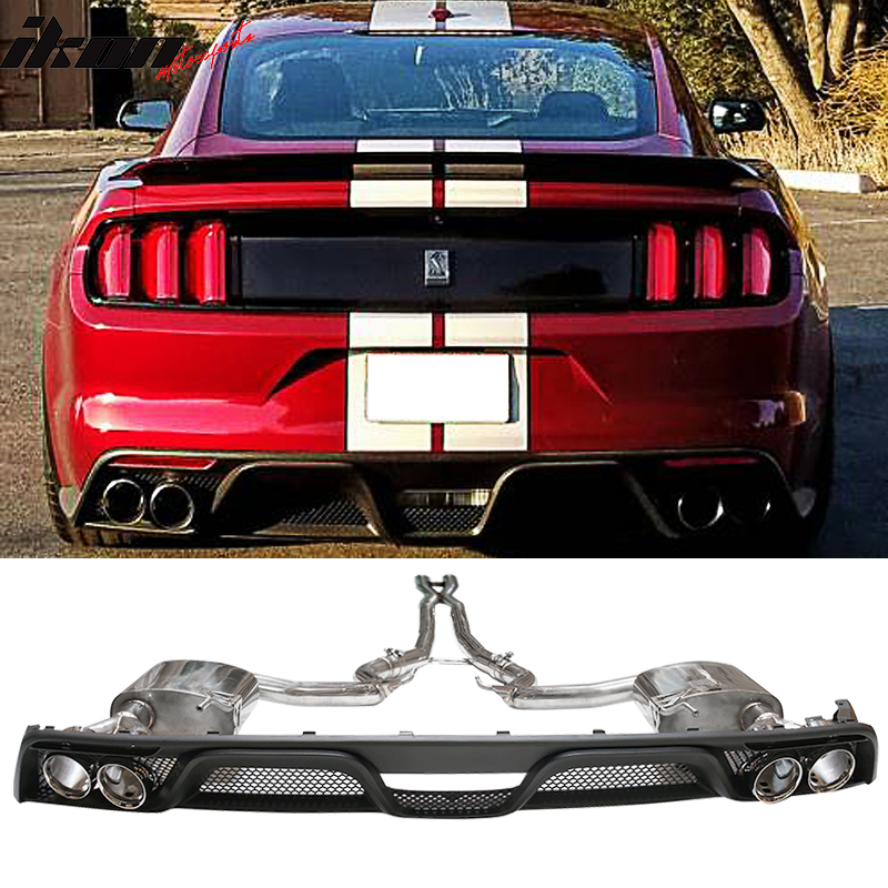 2015-2017 Ford Mustang Thunderbird Rear Diffuser Catback Exhaust Tips