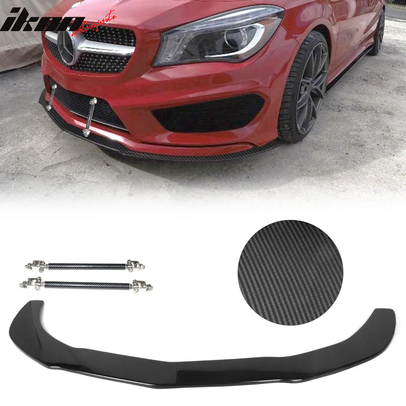 2014-2016 Benz CLA Class Front Bumper Splitter Lip Hardware CF Print