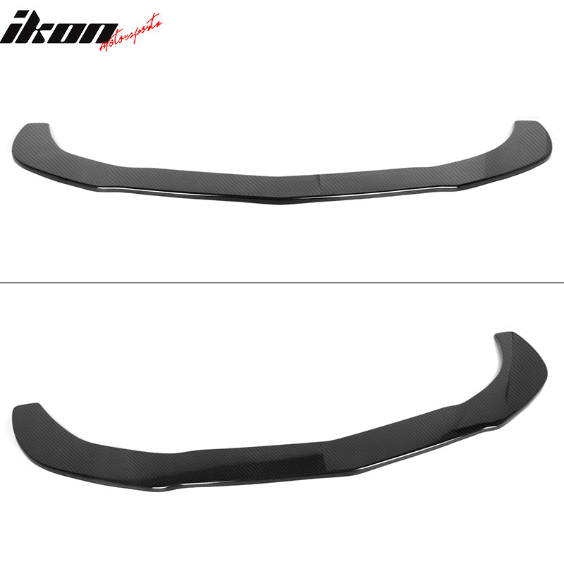 Fits 14-16 Benz CLA Class Front Bumper Lip Carbon Fiber Print + 2PC Splitter Rod