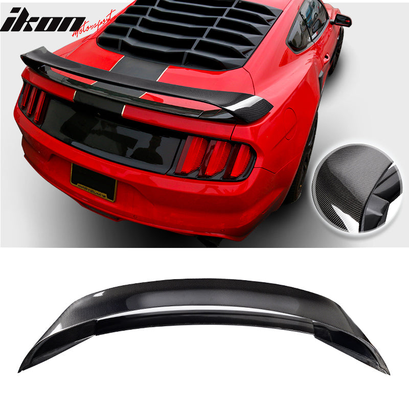 2015-2023 Ford Mustang GT350R Rear Trunk Spoiler Black CF