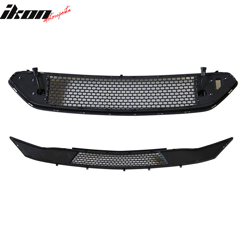 Clearance Sale Fits 18-23 Ford Mustang Front Bumper Upper Lower Mesh Grille LED