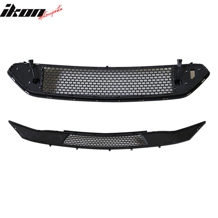 Clearance Sale Fits 18-23 Ford Mustang Front Bumper Upper Lower Mesh Grille LED