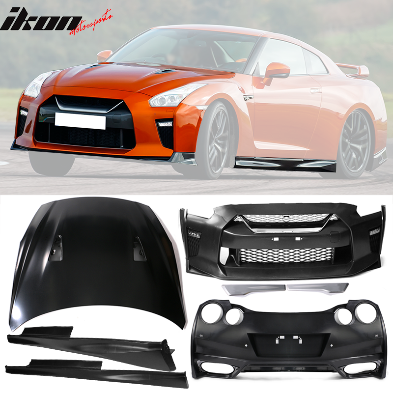 2009-2022 Nissan R35 GTR Front & Rear Bumper & Hood Cover & Side Skirt