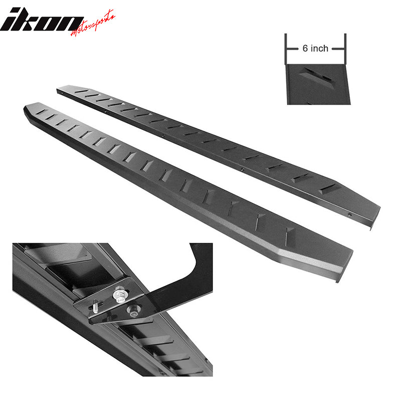 Fits 99-18 Silverado Sierra Extended Cab Side Step Rails Nerf Bars Running Board