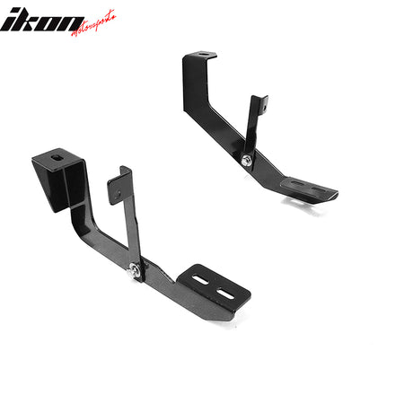 Fits 07-18 Chevy Silverado Extended Cab 78" Black Side Step Bars