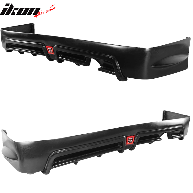 Fits 06-11 Civic 4Dr Sedan Rear Bumper Lip Spoiler with LED 3RD Brake Light