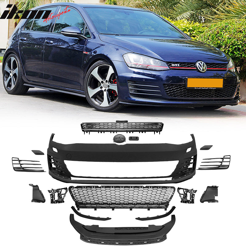 2015-2016 Golf 7 MK7 GTI Type Bumper + Front Logo Badge Base