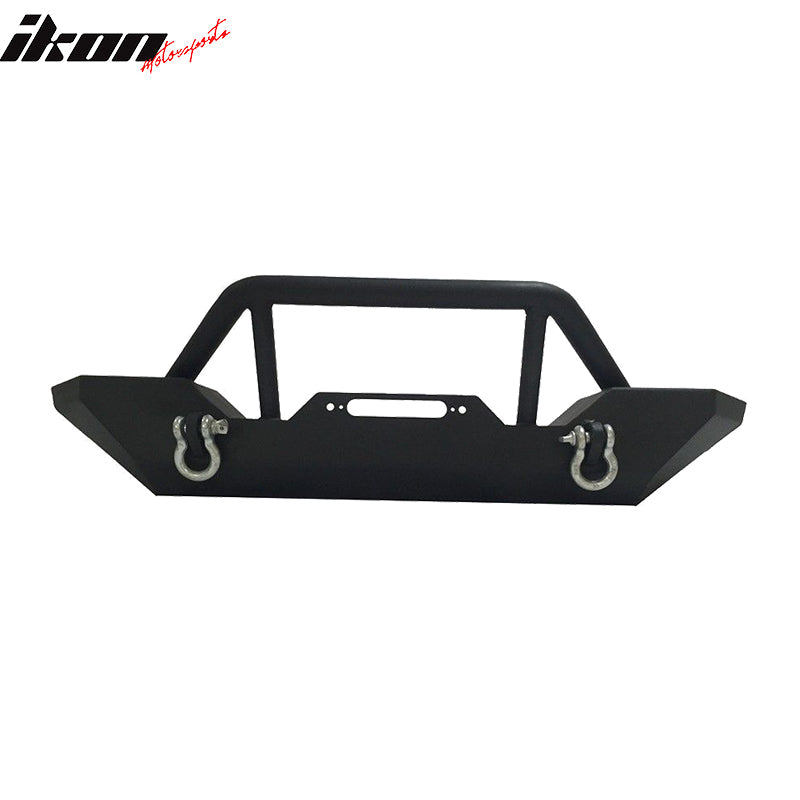 Fits 07-18 Jeep Wrangler JK Front Bumper Bull Bar Grille + Fender Flares Set