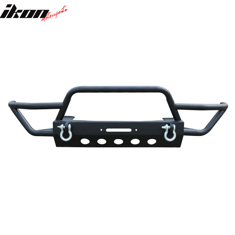 Fits 07-18 Jeep Wrangler JK Front Bumper Bull Bar Grille + Fender Flares Pair