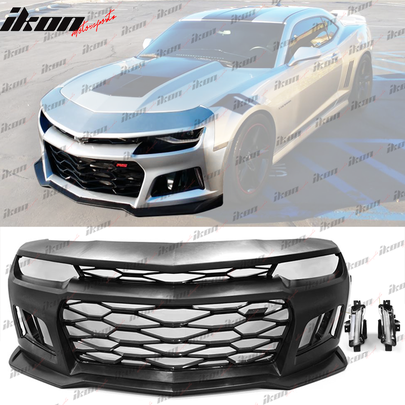 2014-2015 Chevy Camaro ZL1 Style Front Bumper w/ Signal Fog Lights