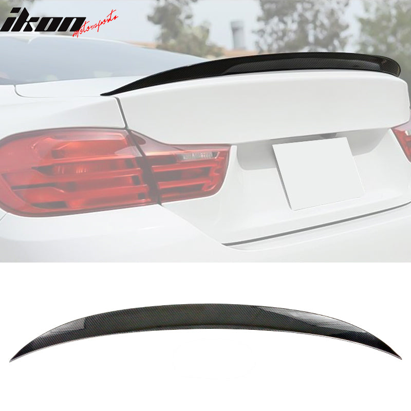 2014-2017 BMW F32 4 Series P Style Trunk Spoiler CF Print