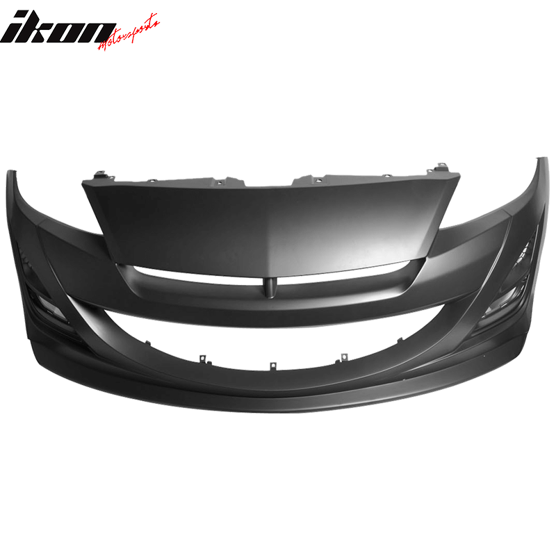 Fits 10-13 Mazda 3 Auto EXE Style Front Bumper w/ Fog Lights - Polypropylene