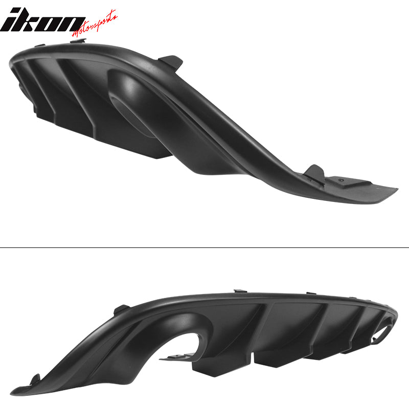 Fits 15-23 Dodge Charger SRT V2 Style Rear Diffuser & 2PC Side Apron Matte Black