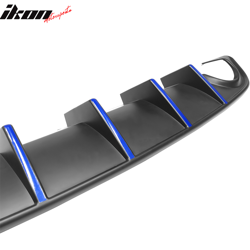 Fits 15-23 Dodge Charger SRT OE Style Rear Diffuser with Reflective Tape