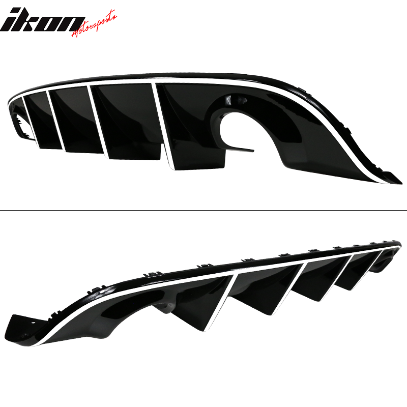 Fits 15-23 Dodge Charger SRT OE Style Rear Diffuser with Reflective Tape