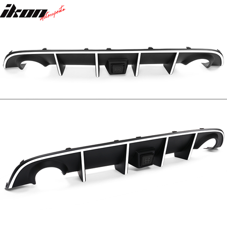 Fits 15-23 Dodge Charger SRT Rear Diffuser with LED Lamp & Reflective Tape