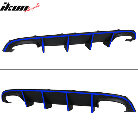 Fits 15-23 Charger SRT Quad Exhaust Rear Diffuser w/ Reflective Tape - 4 Colors