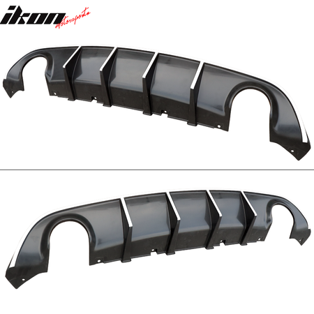 Fits 15-23 Dodge Charger SRT V3 Style Rear Diffuser with Reflective Tape