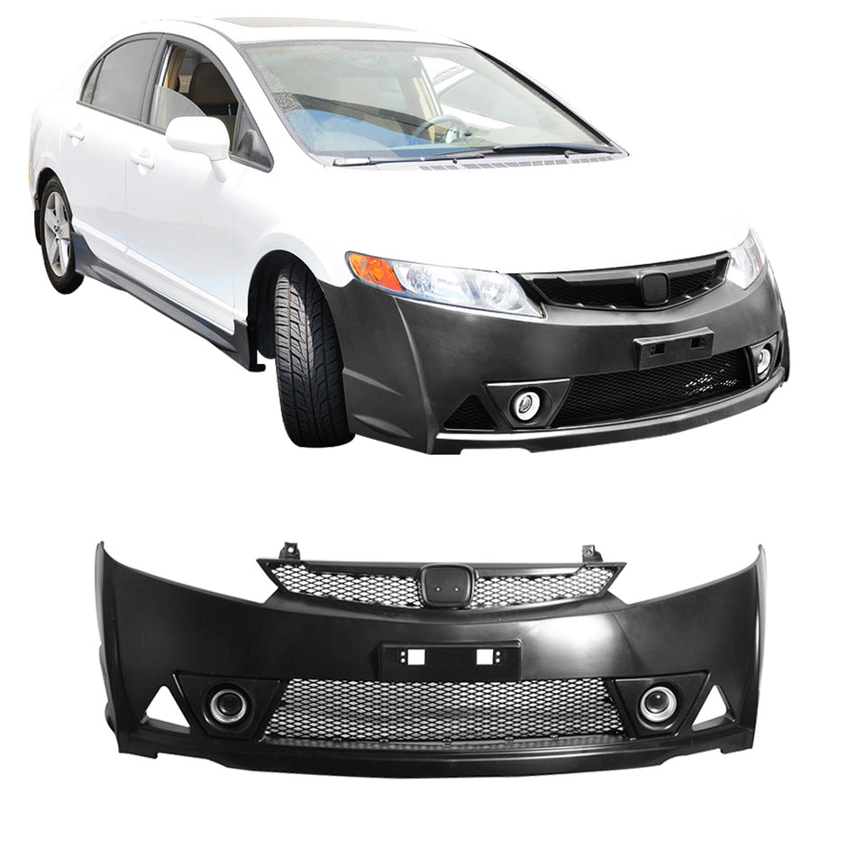 Fits 06-11 Honda Civic Mugen RR PP Front Bumper