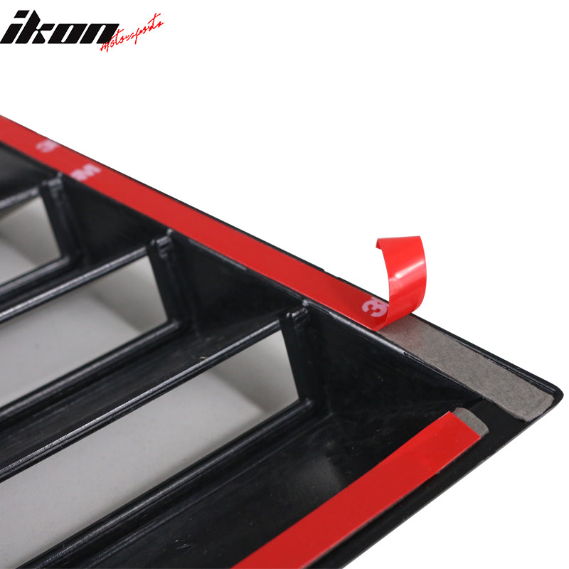 Fits 11-23 Dodge Charger V2 Rear Window Louver + V1 Side Window Louvers Scoop PP