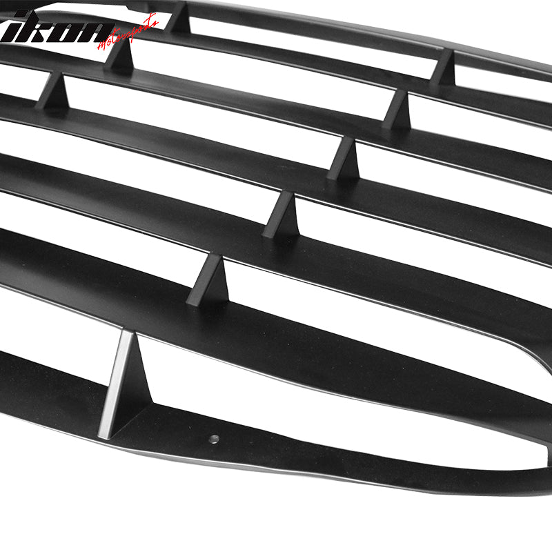 Fits 15-23 Ford Mustang GT Style Rear Side Window Louver - Matte Black