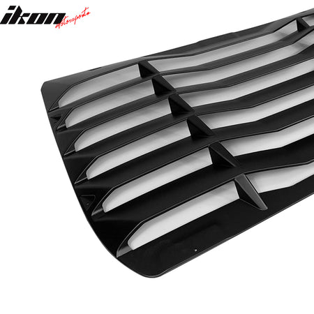 Fits 16-21 Honda Civic Sedan IKON Style Rear Window Louver w/ Side Quarter Scoop