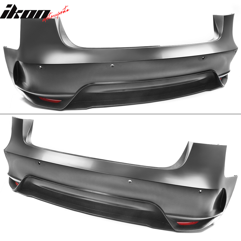 Fits 17-23 Tesla Model 3 IKON Style Front Bumper Rear Bumper Cover Unpainted PP