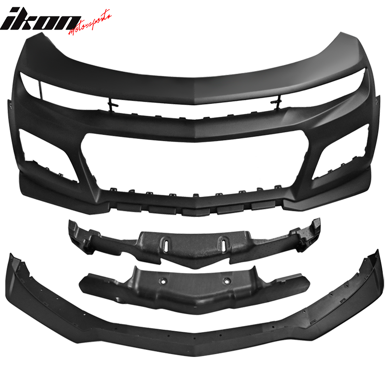 Fits 19-24 Chevy Camaro ZL1 Style Front Bumper Cover Conversion Guard Unpainted