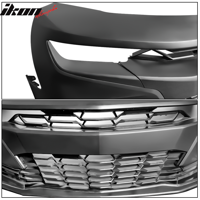 Fits 19-24 Chevrolet Camaro SS Style Unpainted PP Front Bumper Cover Conversion