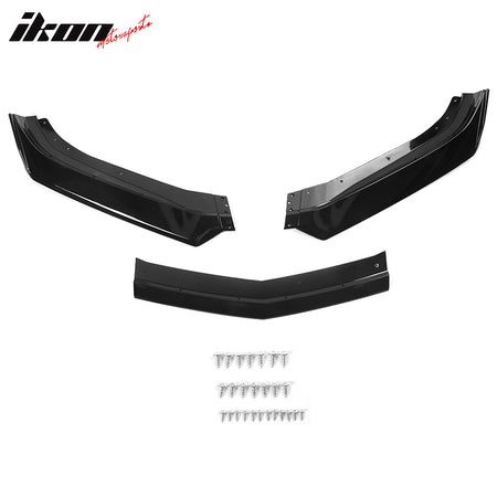 Fits 19-24 Chevy Camaro SS Style PP Front Bumper Cover W/Gloss Black Front Lip