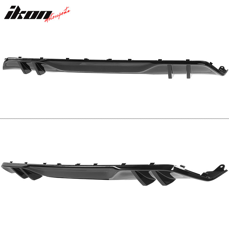 Fits 19-23 BMW G05 X5 M Sport Rear Splitter Apron+Rear Diffuser Gloss Black