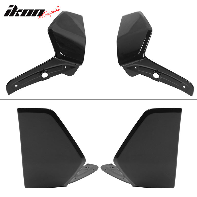 Fits 19-23 BMW G05 X5 M Sport Rear Bumper Diffuser+Front&Rear Aprons Gloss Black