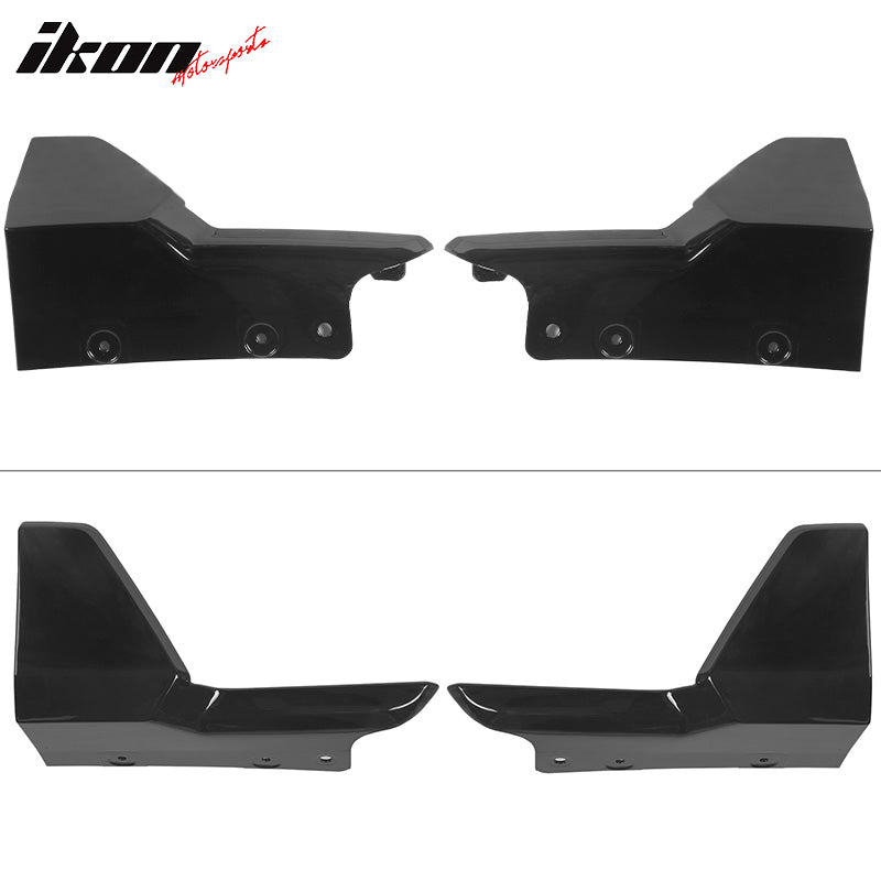 Fits 19-23 BMW G05 X5 M Sport Rear Bumper Diffuser+Front&Rear Aprons Gloss Black