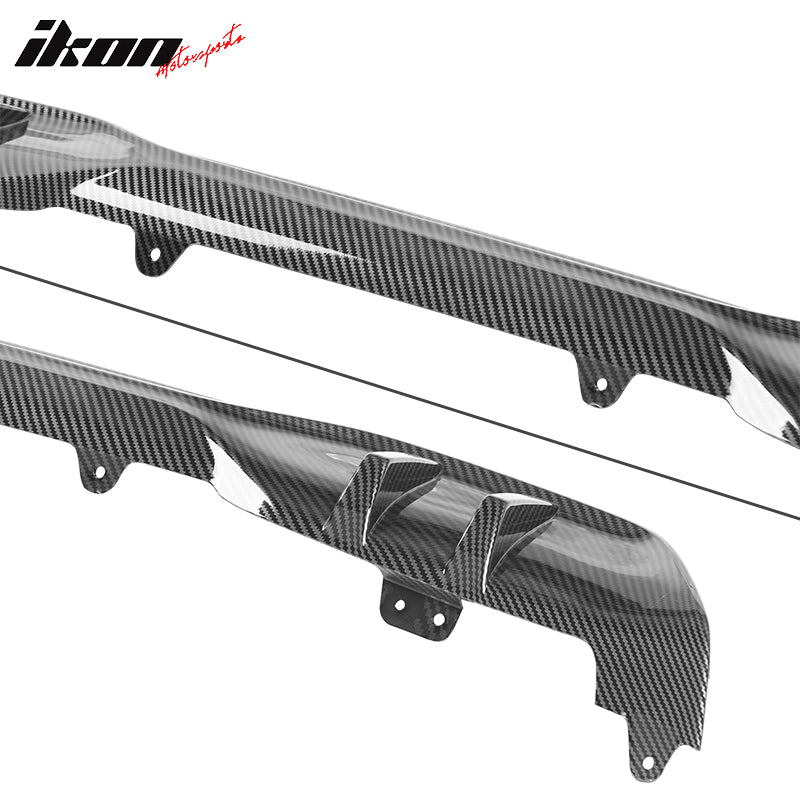 Fits 19-23 BMW G05 X5 M Sport Rear Diffuser+Front&Rear Aprons Carbon Fiber Print