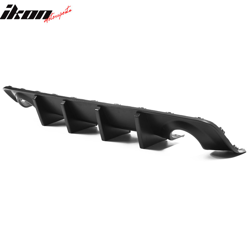 Fits 15-23 Charger Rear Bumper Conversion w/ Matte Black Rear Diffuser Lip PP