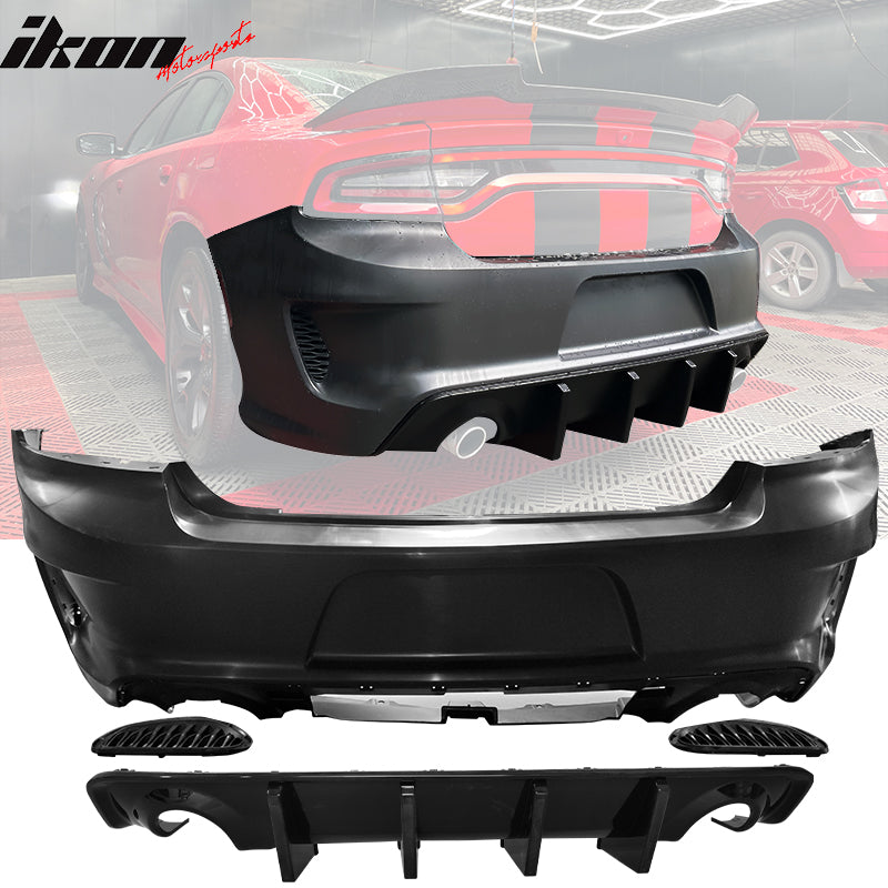 2015-2023 Dodge Charger Standard Sedan Rear Bumper Kits Diffuser PP