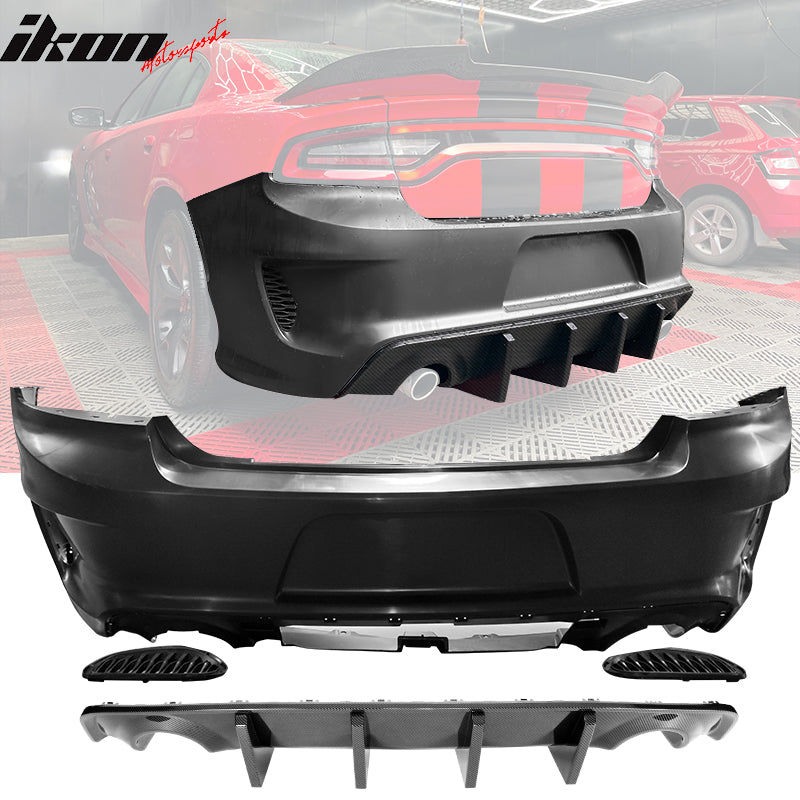 2015-2023 Dodge Charger Standard Sedan CFL Rear Bumper Diffuser PP