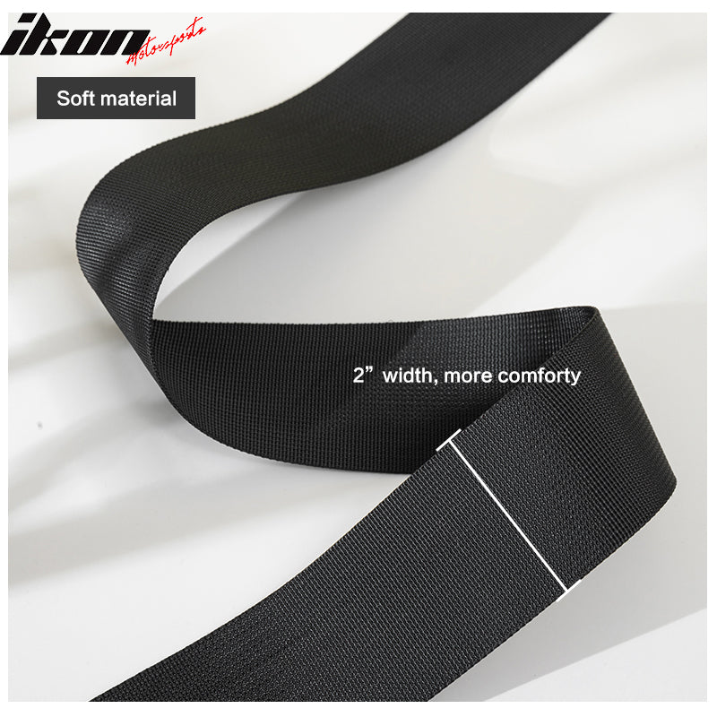 5 Point Racing Harness Buckle Seat Belt 2" Wide Nylon Black Go-kart UTV ATV