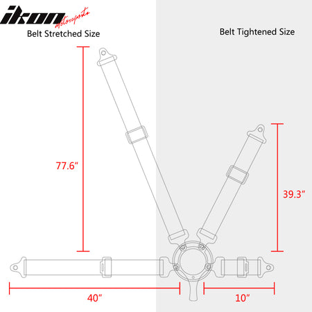 Universal Adjust Racing Seat Dual Slider PU Carbon Orange Bezel Cam-lock Belt x2