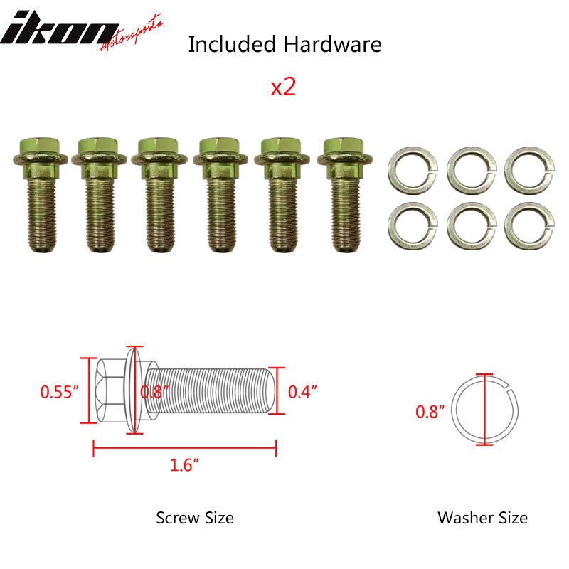 Universal Adjust Racing Seat PU Carbon & Dual Slider & 6 Point Cam-lock Belt x2