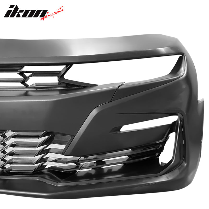 Fits 19-24 Chevrolet Camaro 19 SS Style Unpainted Front Bumper Cover Conversion