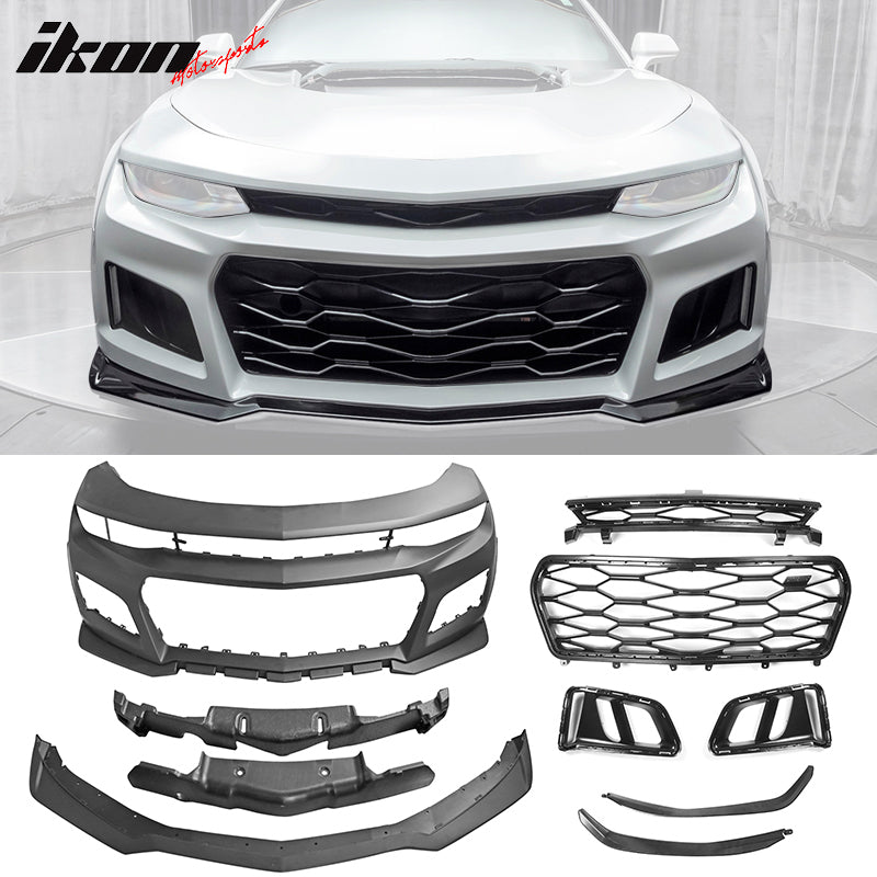 2019-2024 Chevy Camaro LS LT1 Unpainted ZL1 Style Front Bumper Cover