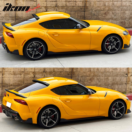 Fit 20-23 Toyota GR Supra MK5 J29 Painted #202 Black TRD Trunk + V2 Roof Spoiler