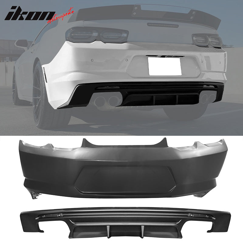 2019-2024 Chevy Camaro OE Style Replacement Rear Bumper Cover Diffuser