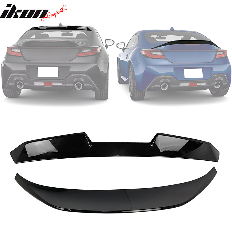 2022-2024 Subaru BRZ GR86 #D4S Black V Roof + TRD Trunk Spoiler ABS