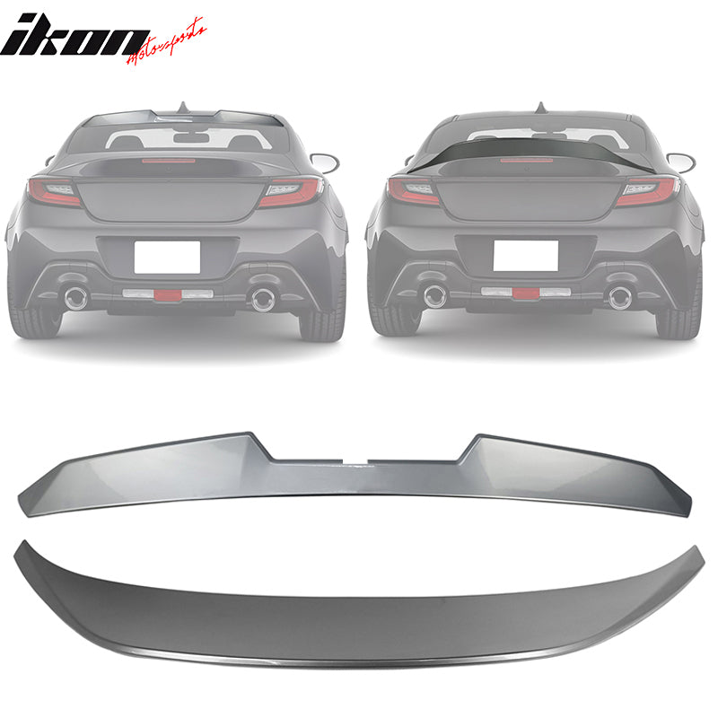 2022-2024 Subaru BRZ GR86 G1U Silver V Roof + TRD Trunk Spoiler ABS