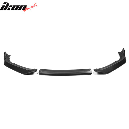 IKON MOTORSPORTS, Front Bumper Lip Compatible With 2021-2022 Honda Accord, 3PCS Front Bumper Lip Spoiler Air Dam Chin Splitter Bodykit IKON V4 Style PP Polypropylene