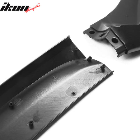 IKON MOTORSPORTS, Front Bumper Lip Compatible With 2021-2022 Honda Accord, 3PCS Front Bumper Lip Spoiler Air Dam Chin Splitter Bodykit IKON V4 Style PP Polypropylene