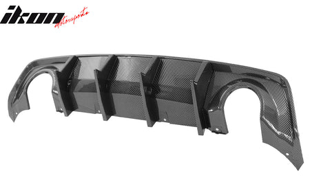 Fits 20-23 Charger Widebody IKON V3 Style Carbon Fiber Print Rear Diffuser 2PCS