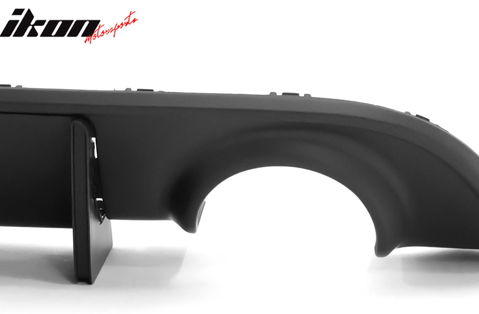 Fits 15-23 Dodge Charger IKON V3 Style Rear Diffuser w/ LED Light Matte Black PP